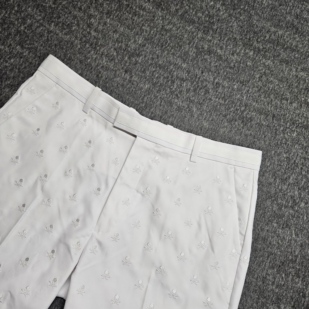 G/FORE Golf Shorts Mens 36 White Skull Embroidery Performance